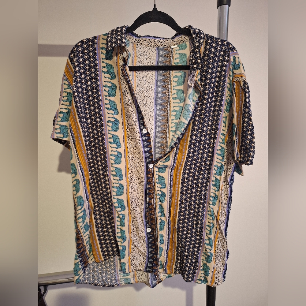 Shein Men's Elephant Shirt